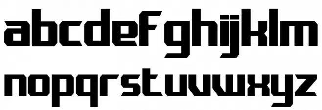 PROTOSER Regular 字体 小写