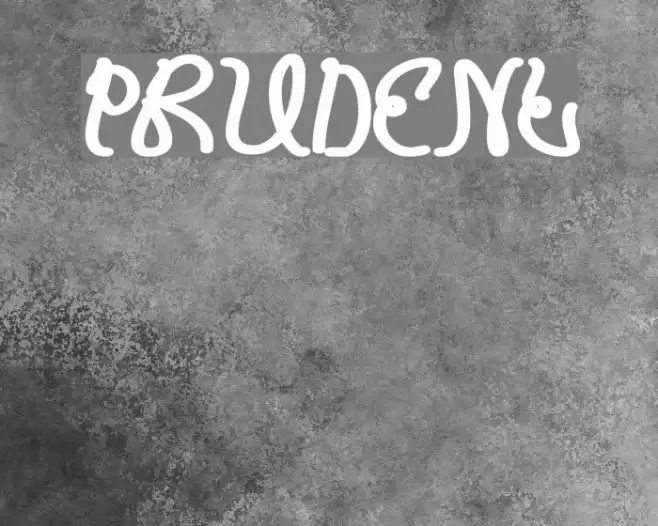 PRUDENT Font examples