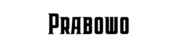 Prabowo  font caratteri gratis