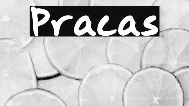 Pracas फ़ॉन्ट examples