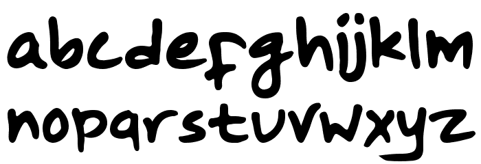 Pracas Font LOWERCASE