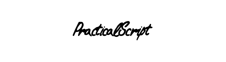 PracticalScript  フリーフォントのダウンロード