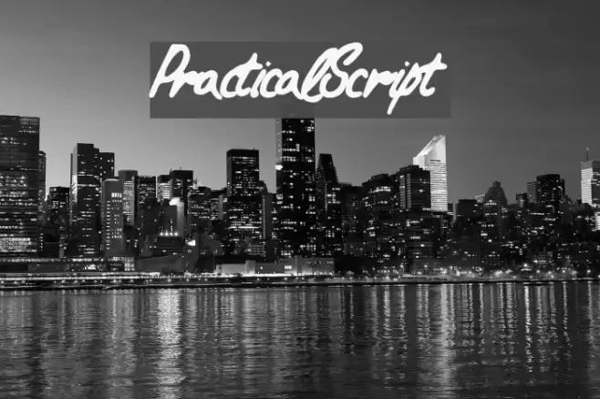 PracticalScript Font examples