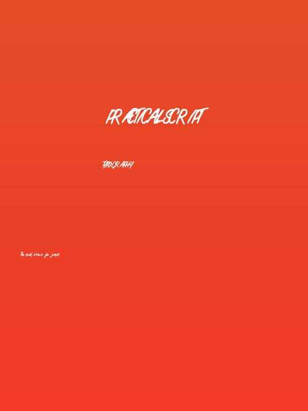 PracticalScript Poster