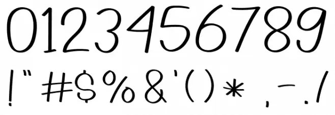 Pradana Font OTHER CHARS