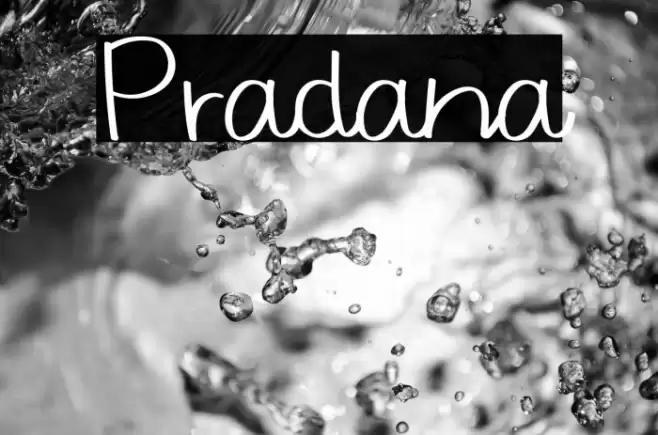 Pradana Font examples