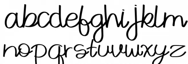 Pradana Schriftart Kleinbuchstaben