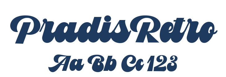 PradisRetro Font Preview