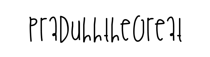 PraduhhTheGreat  フリーフォントのダウンロード