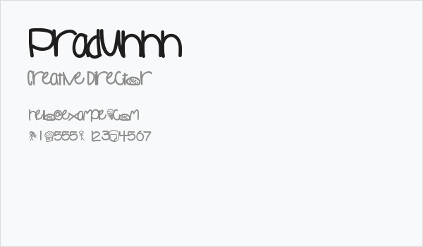 Praduhhh Business Card