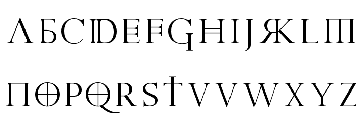 Praetoria Font LOWERCASE
