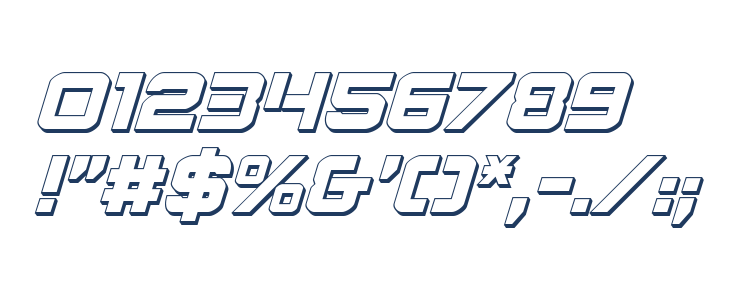 Praetorian 3D Italic Other Characters