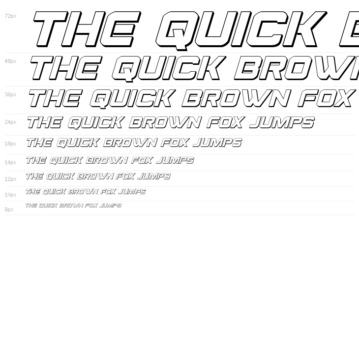 Praetorian 3D Italic Waterfall