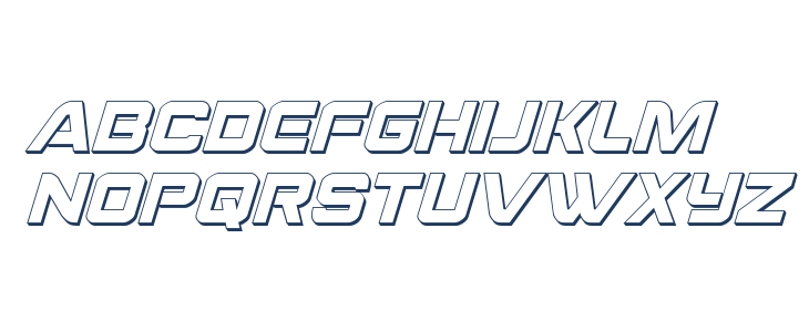 Praetorian 3D Italic Lowercase