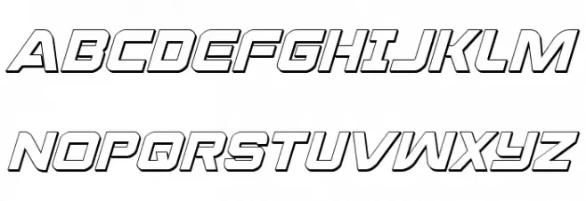 Praetorian 3D Italic Fuentes MAYÚSCULAS