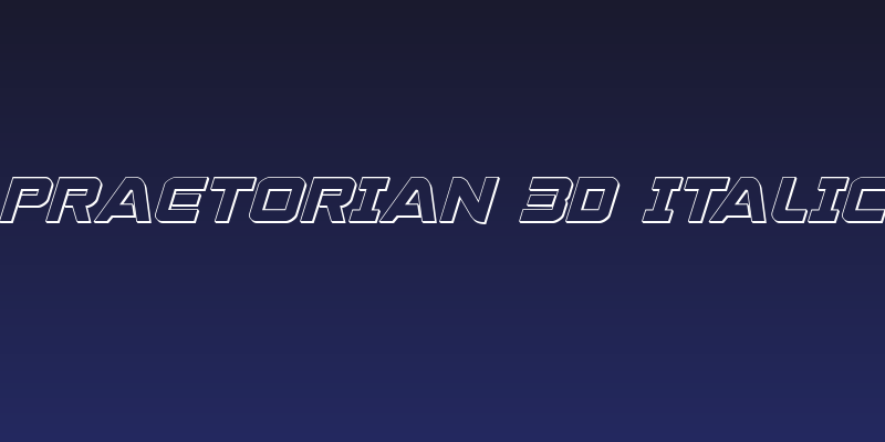 Praetorian 3D Italic Social Header