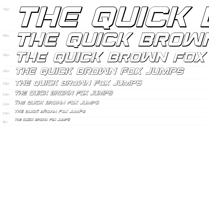 Praetorian 3D Italic Waterfall