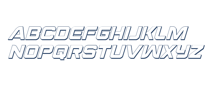 Praetorian 3D Italic Lowercase