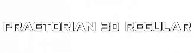 Praetorian 3D Regular  Скачать бесплатные шрифты