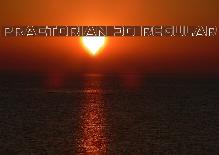 Praetorian 3D Regular Font examples
