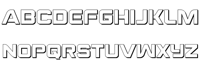 Praetorian 3D Regular Font LOWERCASE