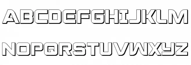 Praetorian 3D Polices MAJUSCULES