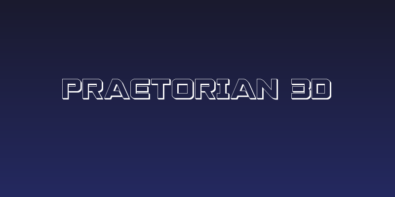 Praetorian 3D Social Header