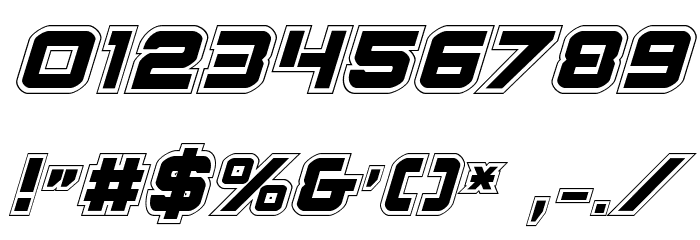 Praetorian Academy Italic Font OTHER CHARS