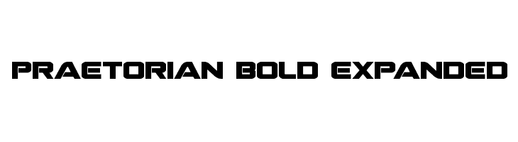 Praetorian Bold Expanded  font caratteri gratis