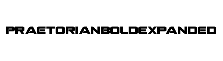 Praetorian Bold Expanded  font caratteri gratis