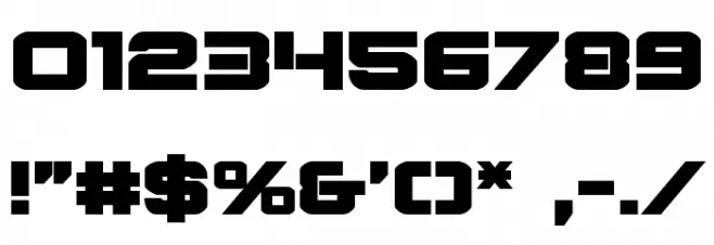 Praetorian Bold Expanded Font OTHER CHARS