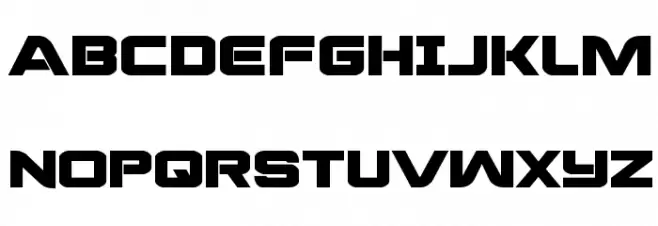 Praetorian Bold Expanded フォント 大文字