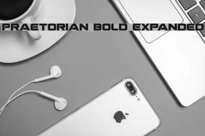 Praetorian Bold Expanded フォント examples
