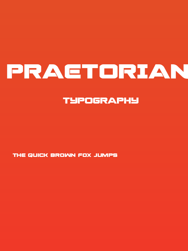 Praetorian Bold Expanded Poster