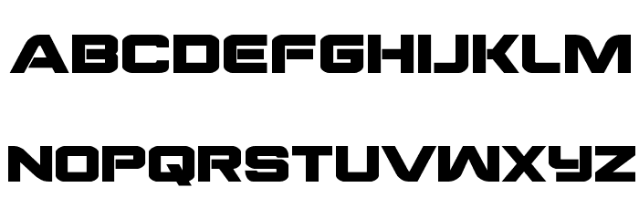 Praetorian Bold Expanded Font LOWERCASE