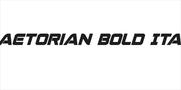 Praetorian Bold Italic Logo