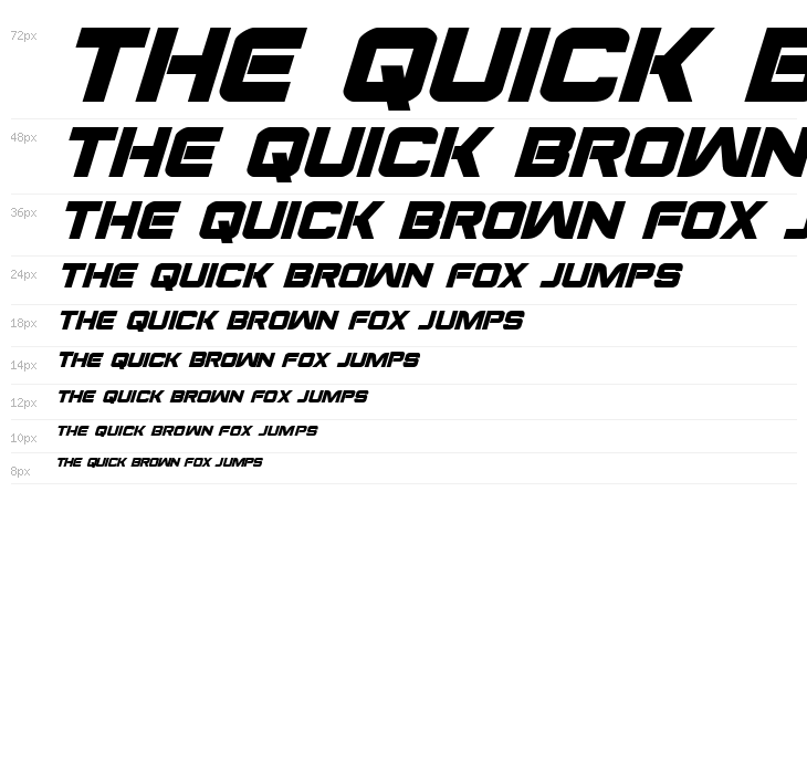 Praetorian Bold Italic Waterfall