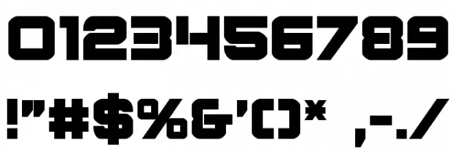 Praetorian Bold Font OTHER CHARS