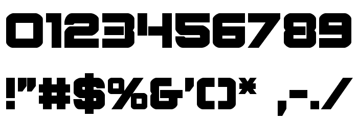 Praetorian Bold Font OTHER CHARS