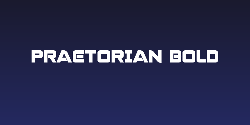 Praetorian Bold Social Header