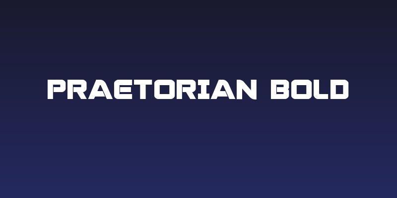 Praetorian Bold Social Header