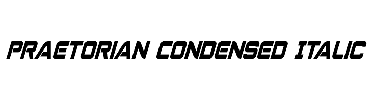 Praetorian Condensed Italic  Descarca Fonturi Gratis