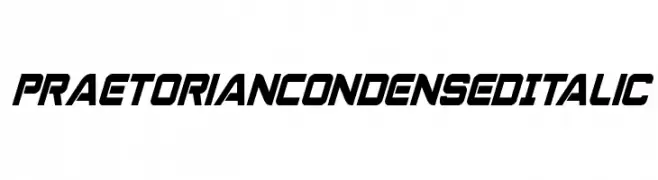 Praetorian Condensed Italic  免费字体下载