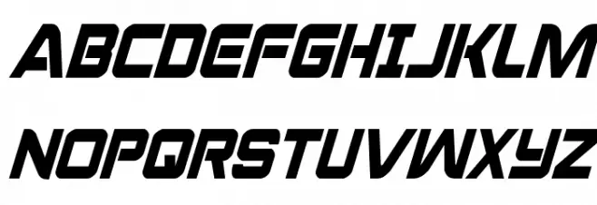 Praetorian Condensed Italic 字体 大写