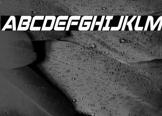 Praetorian Condensed Italic Font examples