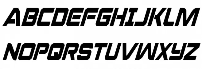 Praetorian Condensed Italic Font Litere mari