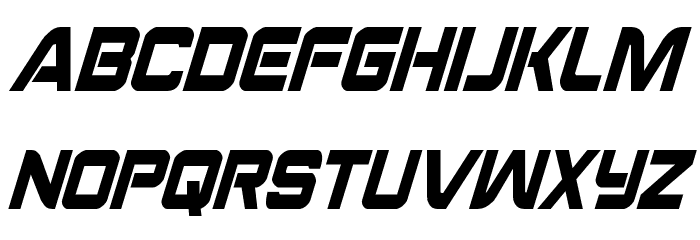 Praetorian Condensed Italic Font LOWERCASE