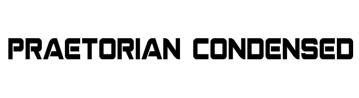 Praetorian Condensed  フリーフォントのダウンロード