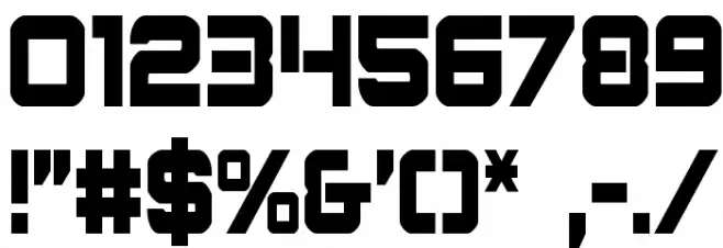 Praetorian Condensed Font OTHER CHARS