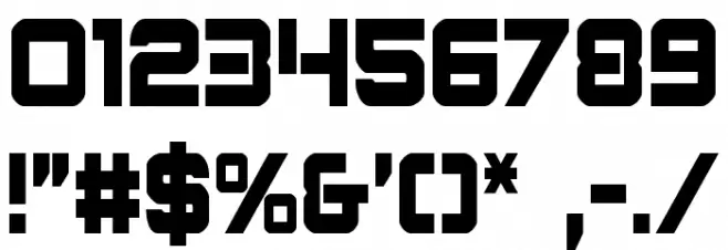 Praetorian Condensed Font OTHER CHARS